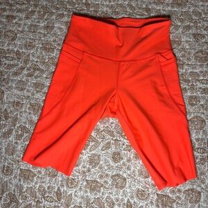 Old Navy Active Orange High-Waisted Shorts